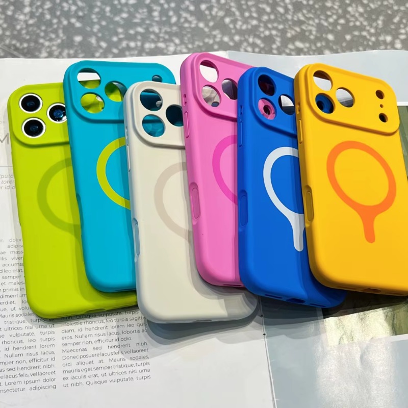 Liquid Silicone Magnetic Phone Case - 아이폰 18, 17 Pro Max, 16