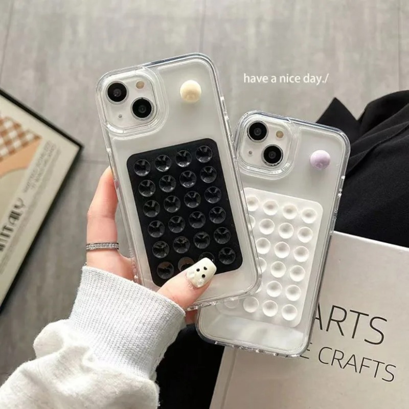 Phone Cases - 실리콘 흡착식 스마트폰 거치대, 다용도 흡착