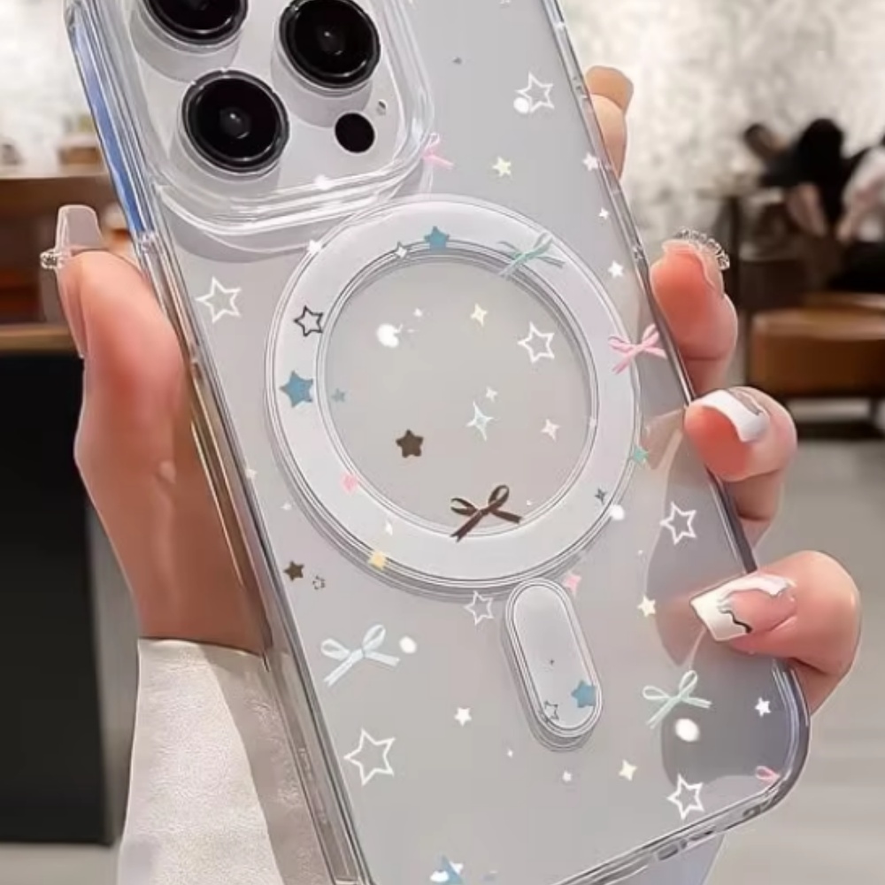 스타 보우 프린트 투명 폰 케이스 (아이폰 18, 17 - Clear Shockproof Bumper Case 리뷰 및 가격