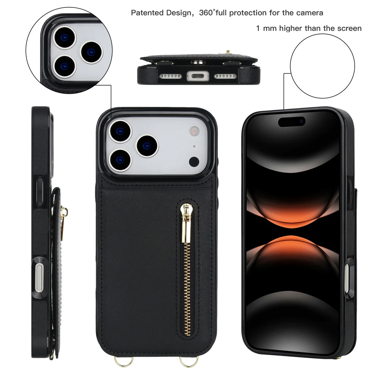 아이폰 16, 18 Pro Max, 17 Air, 16 - Leather Wallet Card Holder Phone Cover 리뷰 및 가격
