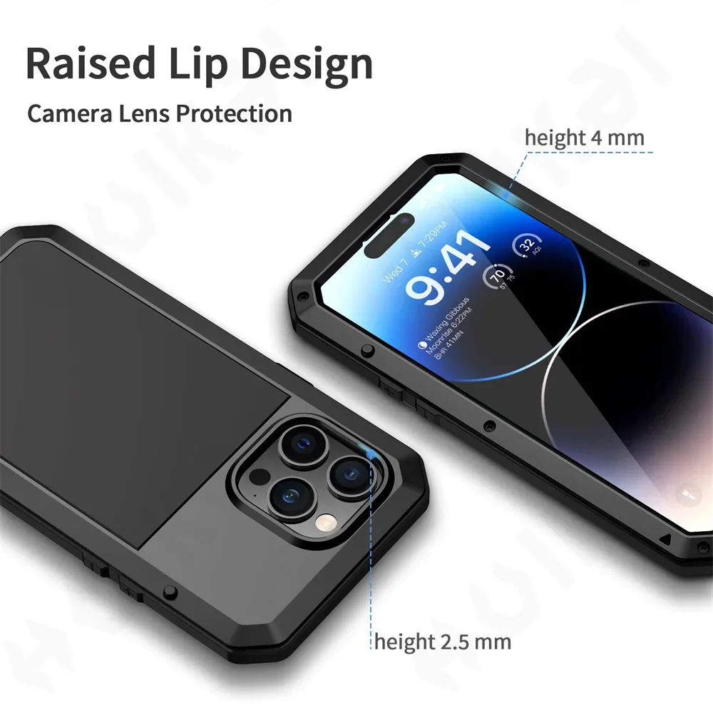 iPhone 16 15 13 12 11 Pro Max  - Heavy Duty 360 Full Body Protective Case 리뷰 및 가격