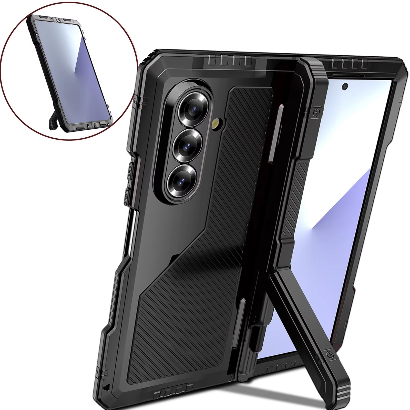 삼성 Z 폴드 7 6 5 4 군용 충격 방지 헤비 듀티 - Heavy Duty 360 Full Body Protective Case 리뷰 및 가격