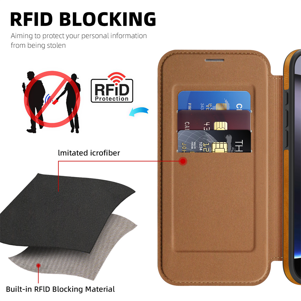 아이폰 17, 18, 15, 16 Pro, Air, 1 - Leather Wallet Card Holder Phone Cover 리뷰 및 가격